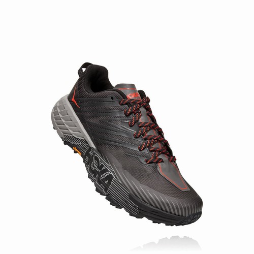 Hoka One One SPEEDGOAT 4 Trail Running Shoes For Men India Black IN-9421